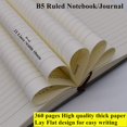 thumbnail image 4 of Diario de cuaderno rayado B5, página 360 con lazo para bolígrafo, cuadernos de escritura de tapa dura, perfecto para oficina, hogar, escuela, negocios Sincero Hogar, 4 of 5
