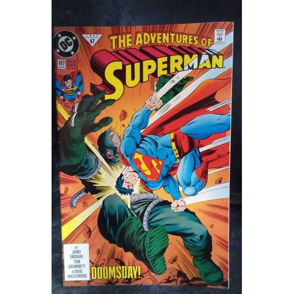 Pre-Owned Adventures of Superman #497 1992 DC Comics Comic Book