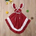 thumbnail image 4 of Robe de Princesse à Nœud pour Fille 1-6 Ans, Robe Asymétrique Formelle, 4 of 8