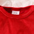 thumbnail image 5 of Baby Girl Clothes Toddler Flying Sleeve Ruffle Romper Top Skirt Set Solid Bow Tie Little Girls Overall Dress,Red,12 Months, 5 of 6