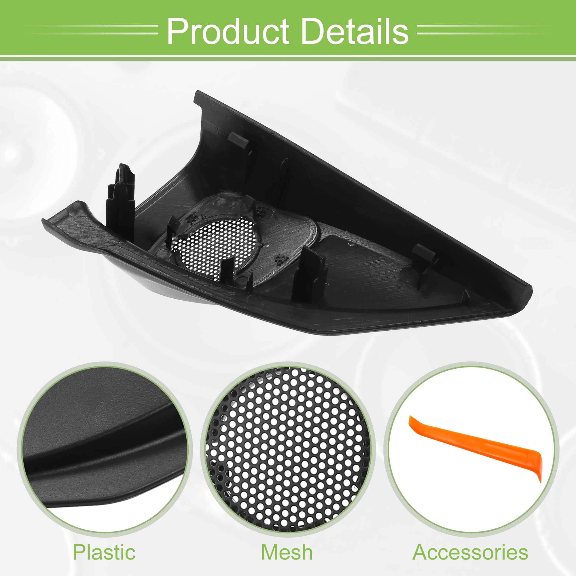 Unique Bargains Interior Front Car Door Speaker Cover Trim for Honda CR-V 12-15