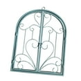 thumbnail image 4 of FashionCha Arched Window Wall Decor Metal Scroll Wall Decor Retro Farmhouse Rustic for Yard Green, 4 of 9