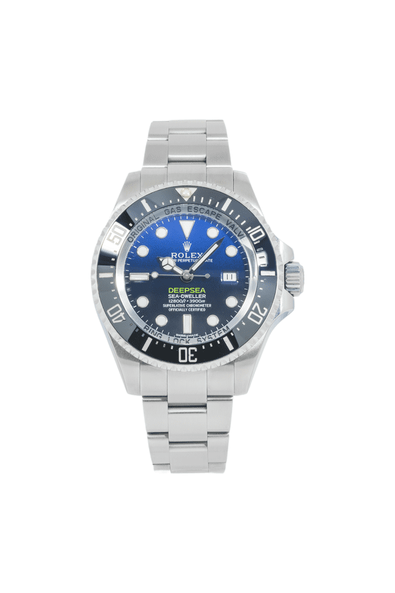 Pre-Owned Rolex Deepsea 116660 44mm D-Blue James Cameron Stainless Steel Bracelet Watch