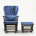 thumbnail image 2 of Comfort Deluxe Glider Chair and Ottoman Set Cloud Blue, 2 of 5