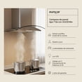 thumbnail image 3 of Campana extractora de pared 60 cm 3 velocidades Luz LED Diseño curvo EUROGAR EUCEV60, 3 of 7