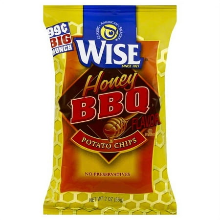 Wise® Honey BBQ Potato Chips 2 oz. Bag