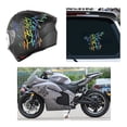thumbnail image 4 of HAHAHAHA Adhesivo para casco de motocicleta Adhesivo reflectante personalizado Adhesivo de vinilo impermeable Adhesivo decorativo para coche o moto, 4 of 5
