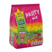 JOLLY RANCHER and TWIZZLERS, Assorted Fruit Flavored Variety Candy, Halloween, 48 oz, Bulk Party Mix Bag (165 Pieces)