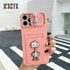 thumbnail image 1 of Funda de tarjeta de protección de silicona líquida con dibujos animados 3D oso dinosaurio para iphone 14 13 12 11 Pro Max MiNi X XR XS 7 8 plus SE 2 Tan Jianjun unisex, 1 of 2