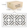 thumbnail image 4 of 12x12 Waterjet Marble Tile, White & Grey Natural Stone for Floor and Wall, Polished with Unique Patterns, 8-Piece Box, 4 of 9