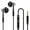 black, variant on EARDECO 9D Stereo With Mic Earphones Wired Headphones In-ear Wired Earphone Bass Headphone Headset Sport Earphone with Wire