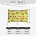 thumbnail image 4 of Logiee Floral Squirrel Print Pillow Case,Throw Pillow Covers, Double Sided Plush Cushion Cover for Couch Sofa Bed, Only Pillowcase-14"x20", 4 of 6