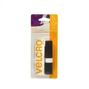 VELCRO Brand for Fabrics | Iron On Tape for Alterations and Hemming | No Sewing or Gluing | Heat Activated for Thicker Fabrics | Cut-to-Length Roll, 24in x 3/4in Roll Black