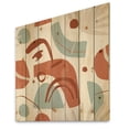 thumbnail image 2 of Designart 'Tropical Palm Leaves With Geometrical Shapes' Modern Print on Natural Pine Wood, 2 of 5