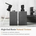thumbnail image 4 of GM GMISUN Black Soap Dispenser 2 Pack, Resin Hand Soap Dispenser Bathroom and Kitchen 12oz, 4 of 6