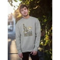 thumbnail image 2 of Idaho State Tourist Map Sweatshirt Men -Image by Shutterstock, Male 5X-Large, 2 of 4