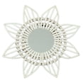 thumbnail image 1 of Espejo de pared Jadeshay Ratán Blanco, 1 of 8
