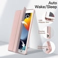 thumbnail image 5 of Funda para iPad 10.2 con ranura para lápices, color rosa transparente, 5 of 5