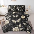 thumbnail image 1 of Erosebridal Ensembles de Literie Papillon Chic Format Simple, Ensembles de Douillette Vintage à Fleurs de Rose avec Draps, Réversible 7 Pcs, 1 of 5