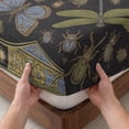 thumbnail image 3 of King Size Fitted Sheet Set - Retro Dragonfly 3 Piece Bedding Sets 16" Deep Pocket Fitted Sheet with 2 Pillowcases, Country Butterflies Insects Geometric Flowers Brushed Microfiber Hotel Bed Sheets, 3 of 9