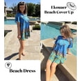 thumbnail image 2 of Vestido de playa con cuello en V y encaje Ekouaer con cuello en V, 2 of 5