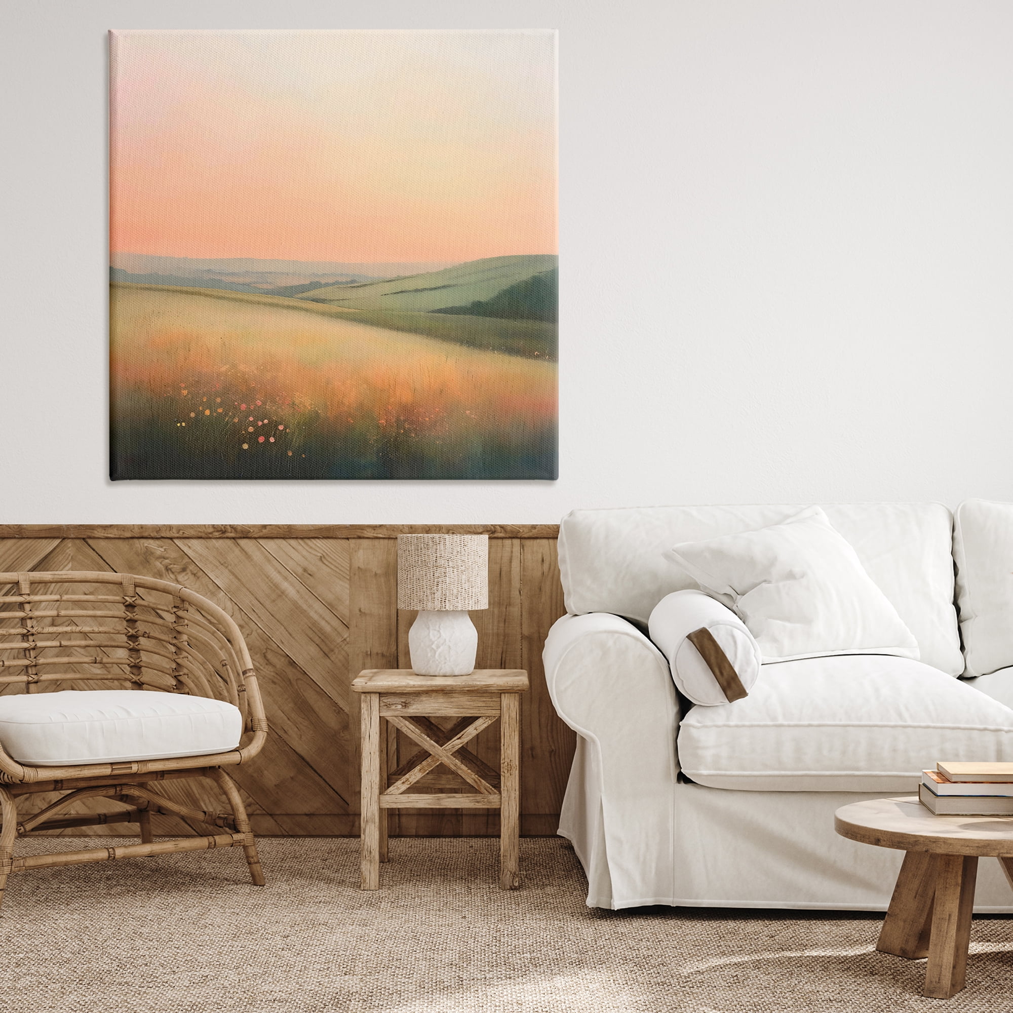Stupell Industries Sun Coming Up Over Meadow Canvas Wall Art, design by Creative Studio