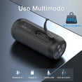 thumbnail image 3 of Bocina Portatil Bluetooth 1 Hora 10W, 2400mAh Altavoz Inalámbrico con Iluminación RGB Ajustable, Emparejamiento Dual TWS, para Interiores y Exteriores color negro, 3 of 7