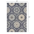 thumbnail image 4 of 7â€™ x 9â€™ Gray Floral Trellis Area Rug, 4 of 9