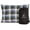 Blue and Grey, variant on REDCAMP Small Camping Pillow Lightweight and Compressible, 1PC Flannel Travel Pillow with Removable Pillow Cover (Red and Black Plaid)