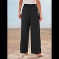 thumbnail image 4 of Pantalones de Vestir de Pierna y Cintura Alta para Mujer. Negro S, 4 of 8