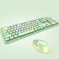 thumbnail image 1 of Keyboard Mofii Sweet Keyboard Mouse Combo Mixed Color 2.4G Wireless Keyboard Mouse Set Circular Suspension Key Cap for PC Laptop Green, 1 of 7