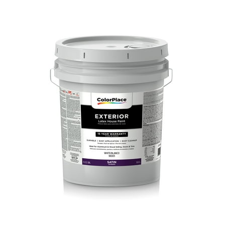 Colorplace Exterior Satin Paint White Colorplace Exterior Satin Paint White
