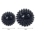 thumbnail image 2 of 2 pelotas de erizo para hacer ejercicio, pelota con pinchos para mano, pie, espalda, herramienta de Meterk Negro, 2 of 6