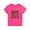 Hot Pink, variant on SHENGSI Cute Letter Print Children'S Short Sleeves for Back-To-School Season, Preschool Shirt Toddler Kids Preschool Tee First Day of School Shirt Girls Boys School Outfit Tops