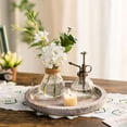 thumbnail image 5 of Farmhouse Wooden Candle Tray - 11 Inch Round Decorative Trays for Coffee Table Dining Centerpiece Kitchen Counter Candle Holder Wood Trays for Christmas Rustic Home Decor, 5 of 9