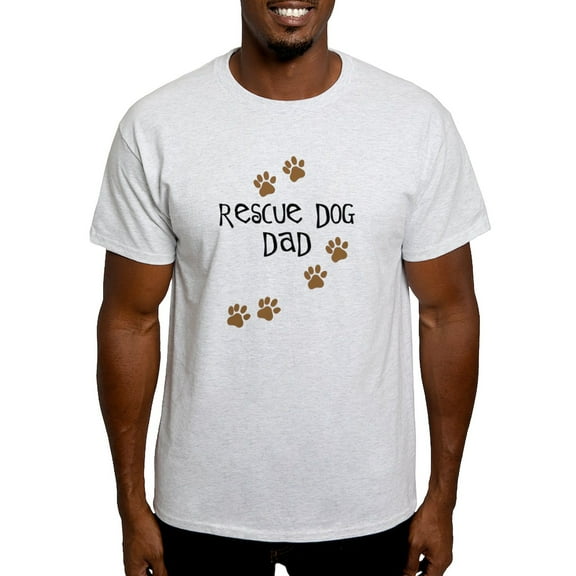 CafePress - Rescue Dog Dad Light T Shirt - Men's Classic Graphic T-Shirt