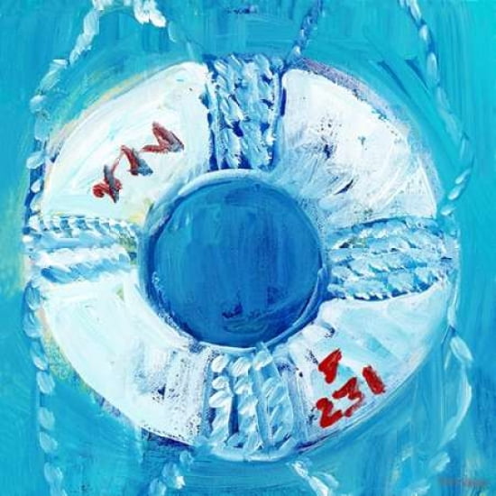 Boys Nautical Life Ring Canvas Art - Pamela J Wingard(24X24)