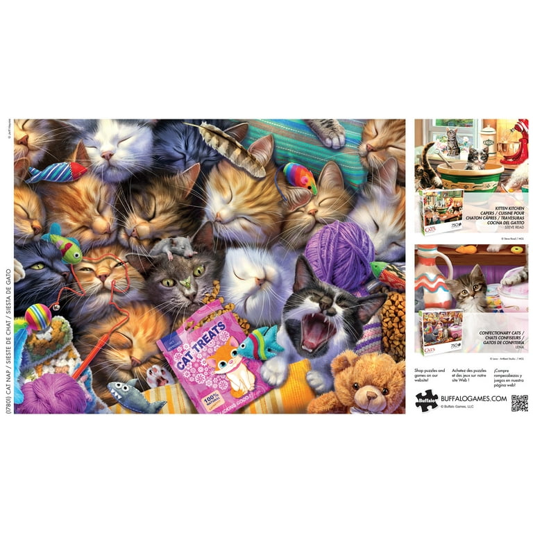 Buffalo Games Cat Nap 750-Piece Cats Puzzle - 24 x 18 Inch