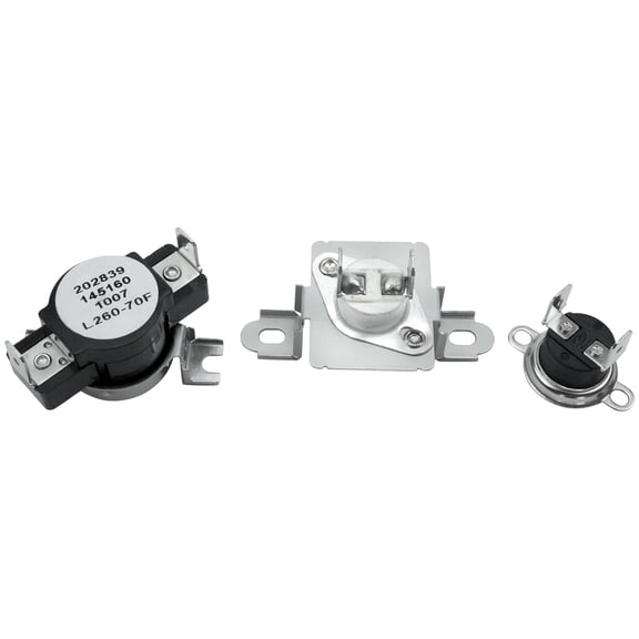 134120900 Thermal Limiter Fuse 137032600 and 3204267 Thermostat Replace for 3205659 1489053 AP4368739 Compatible with Frigidaire with Electrolux Dryer