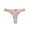 Pink, variant on MuZeFu Thongs for Women Seamless Women's Solid Color Bow Comfortable Seamless Breathable Thong Vertical Pattern Edging Underwear
