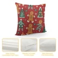thumbnail image 4 of QZHH  Christmas Gingerbread Candy Throw Pillow Covers Decorative Pillowcase Cushion Covers Soft Pillow Cases for Sofa Couch Bed Car Bedroom Winter New Year Decor, 4 of 5