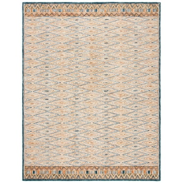 SAFAVIEH Aspen Millicent Geometric Wool Area Rug, Gold/Rust, 8' x 10'