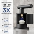 thumbnail image 6 of TVOFEK Black Bathroom Faucet for Sink, 8 Inch Widespread 2‑Handle Vanity Faucets, 316 Stainless Steel with Metal Drain & Supply Hoses, WaterSense Certified, 6 of 15