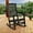 Black, variant on BizChair All-Weather Poly Resin Rocking Chair in Red