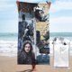thumbnail image 1 of Toalla de playa Jon Snow, suave, de secado rápido, resistente a la arena, para piscina, yoga, gimnasio, camping, toallas de baño ligeras, regalo para niños, niñas, niños y adultos, 27,5 x 55 pulgadas, 1 of 1