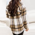 thumbnail image 2 of Vedolay Shirts for Women Dressy Casual Long Sleeve Button Down Casual Tops Blouse 2023 Brown,S, 2 of 5