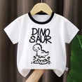 thumbnail image 2 of Zshosam Boy Clothes Boy Shirt T-Shirt Toddler Party Short Sleeve Clothes Tee Tops Size 5T 6T,(White 5-6 Years), 2 of 8
