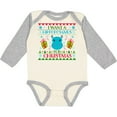 thumbnail image 3 of Inktastic I Want a Hippopotamus for Christmas Cute Ugly Sweater Boys or Girls Long Sleeve Baby Bodysuit, 3 of 5