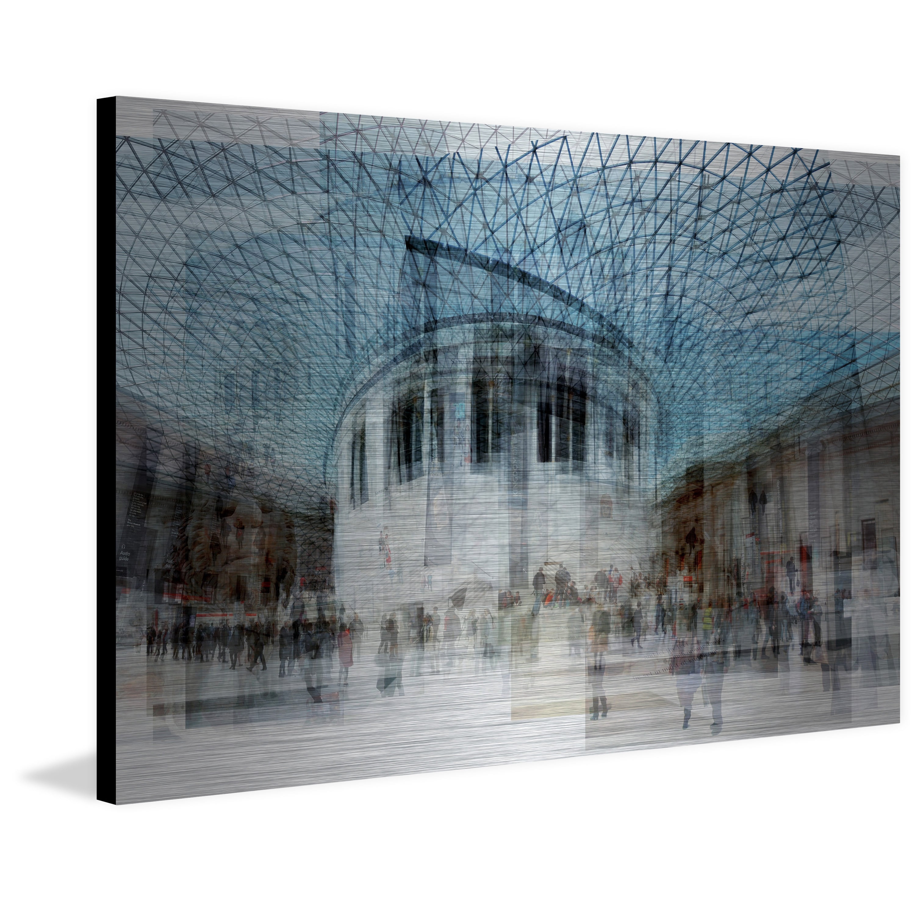 "The History Junction" Painting Print on Brushed Aluminum