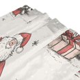 thumbnail image 3 of Yayeee Shower Curtain with Hooks 72"x72" Waterproof Fabric Bathroom Hanging Decor, Beige Christmas Santa, 3 of 5